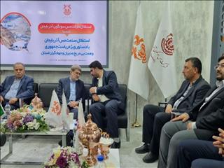 حضور نمایندگان مجلس در غرفه شرکت مس سونگون آذربایجان